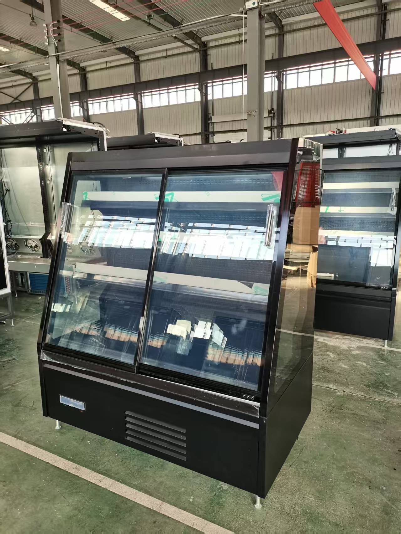SEMI125SGDS High Efficiency Business Use With Sliding Door Showcase Refrigerator