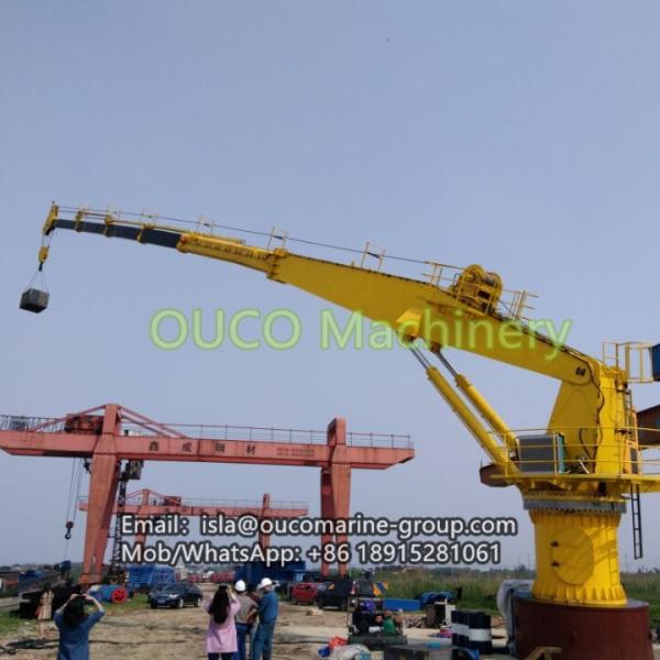 Extraordinary Quality Customizable Marine Davit Crane For Sale Heave Compensation