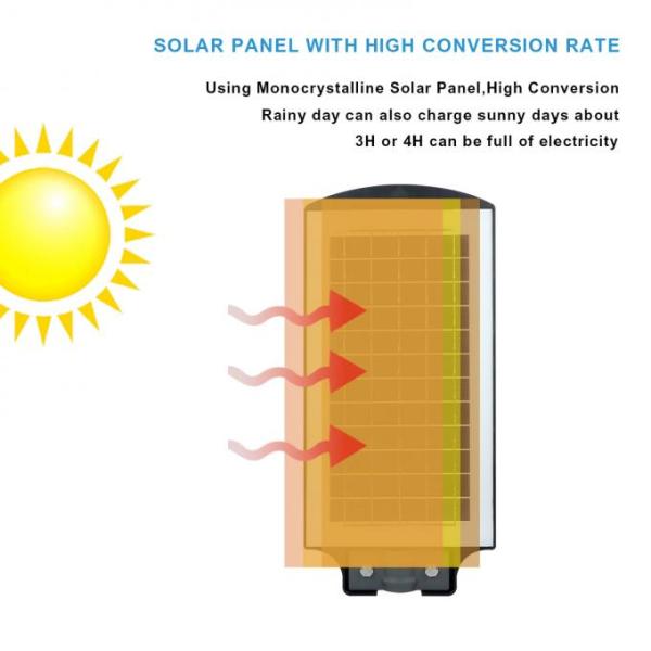 DC 6V интегрированная солнечная уличная лампа 90W 15300 люмен Smd Beads 5V / 12W