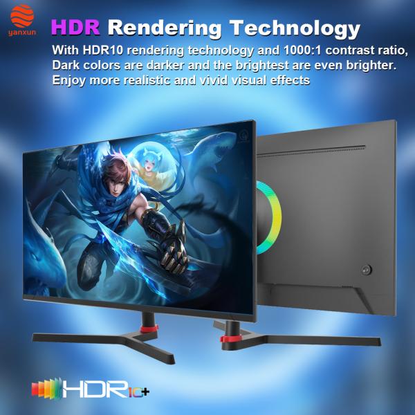 UHD Resolution 27 Inch TF Gaming Monitor 4K IPS Panel 144Hz PC Monitor With Fixed Bracket