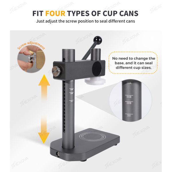 Pet Hand Press Manual Can Sealing Machine For Plastic Beverage Cans