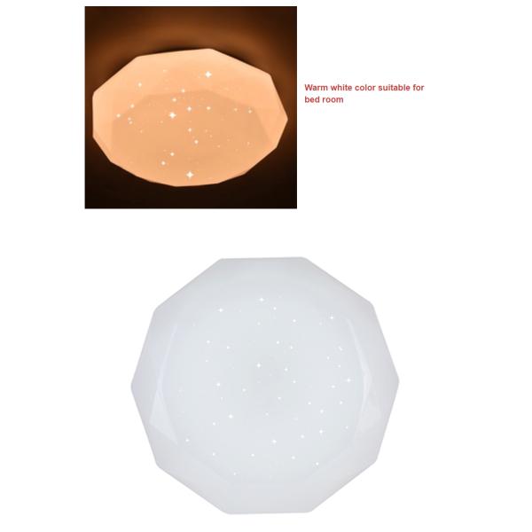 Bedroom 3000k Diamond Led Ceiling Lights IP20 80lm/W