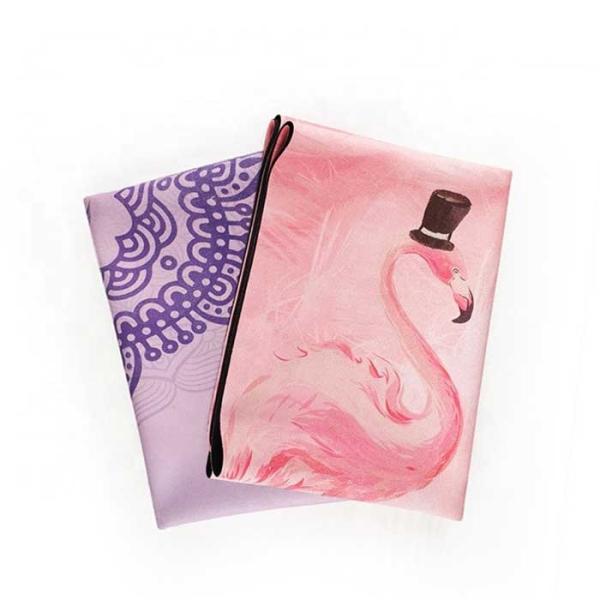 Lightweight Thin Non Slip Travel Yoga Mat Natural Rubber Microfiber Suede Foldable
