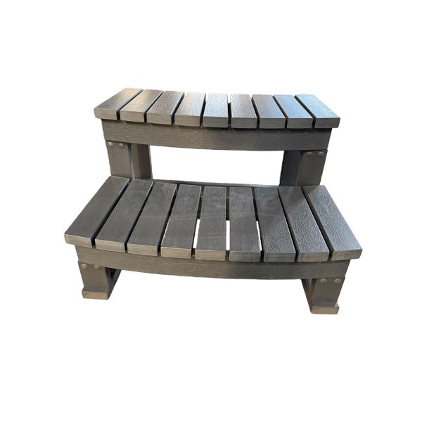 High Quality Outdoor Hot Tub Curved Ladder 2* Steps Spa Accessories with European Design Style for Any Spa Tub Swim Spa