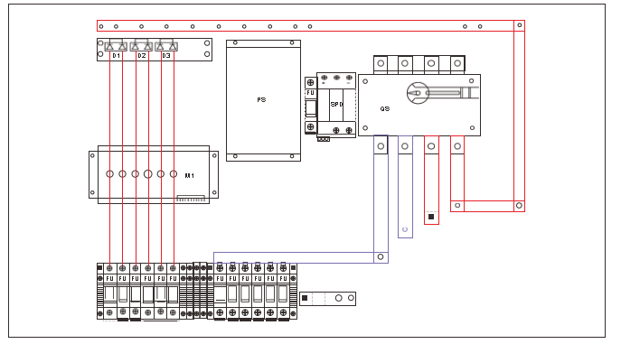 GYPV/6-1 Коробка для комбинирования постоянного тока Солнечная 80A/90A 1000V с устройством защиты от постоянного перенапряжения