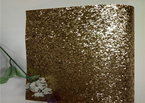 Hunky Textile Chunky Glitter Fabric Roll Wall Coverings Champagne Color