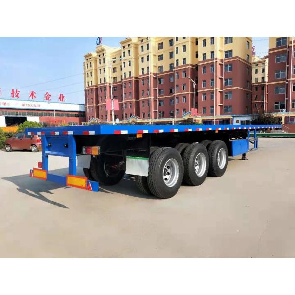 Transporte de contenedores de 40 pies con cubierta plana semirremolques con suspensión aérea/mecánica