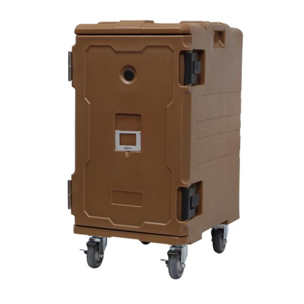 Secure Hot Food Pan Carrier 120L Catering Food Transport Boxes With Wheels