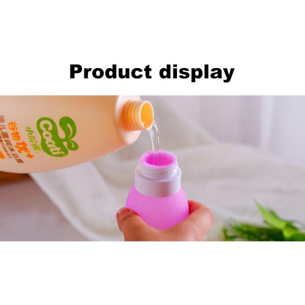 бутылки шампуня перемещения силикона доказательства утечки 60ml Squeezable