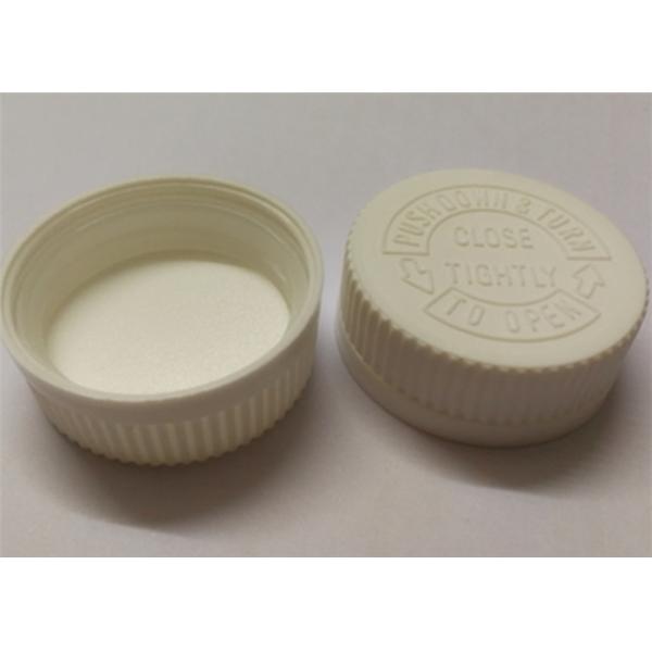 Child proof cap 28mm 32mm child resistant pp cap push and turn cap