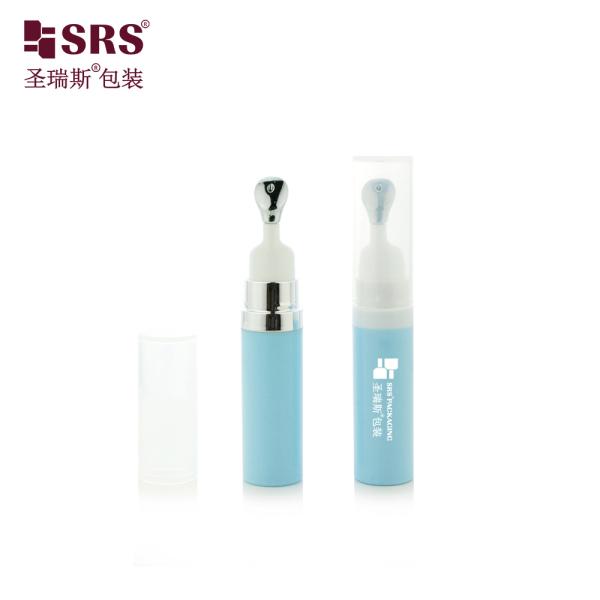 A0035 Sleek Custom Color Airless Pump Vessel (7.5ml/10ml/15ml) with Zinc Alloy Press Actuator
