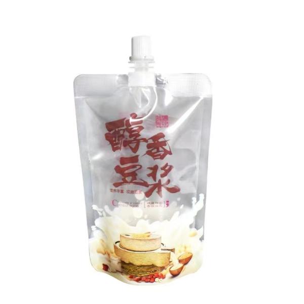 Sac écologique composé adapté aux besoins du client de bec d'aspiration de sachet en plastique