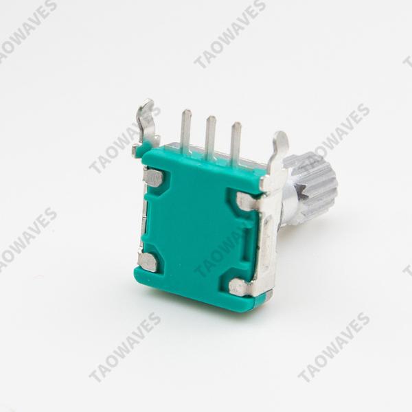 11mm Metal Shaft Rotary Incremental Encoder Switch Contact Readout Mode 360 Degree