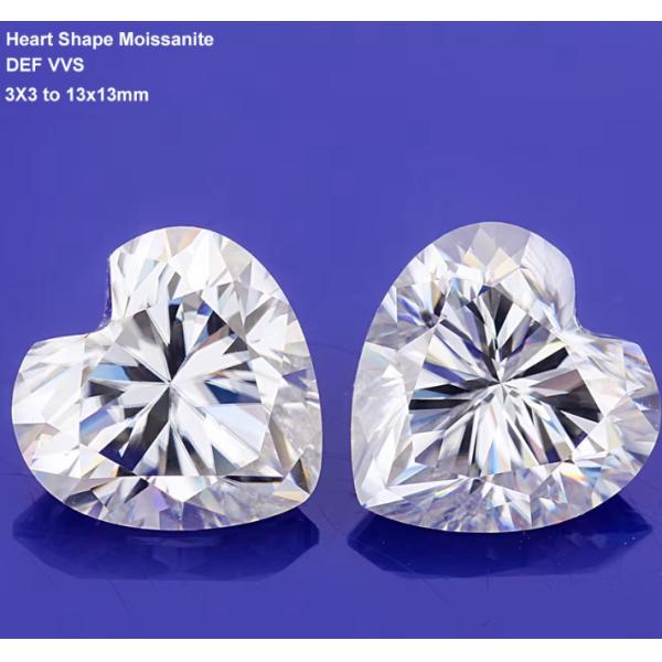 Оптовая продажа Мойсанита ювелирные изделия бриллиант 1 кт в форме сердца для колец ушные застежки