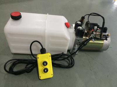 High Performance  Dump Trailer Micro Hydraulic Power Packs With 8L Plastic Oil Tank