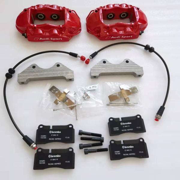 Красные линии тормоза кронштейна крумциркуля тормоза GT4 для фронта Audi A1