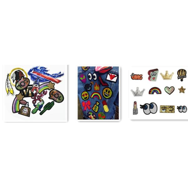 Предпосылка ткани войлока заплат вышивки Секин дизайна моды