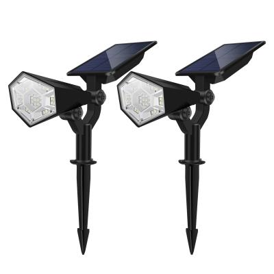 Luz posta solar do ponto de SMD2835 500lm, projetores solares da jarda 2200mAh