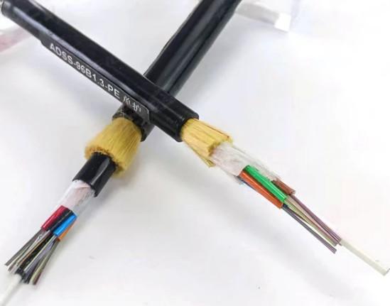 Single mode outdoor fiber optic cable G652D single jacket for aerial mini ADSS