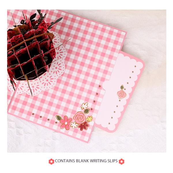 Рождественские открытки подарка 3d цветка, Recyclable 3d хлопают вверх карты