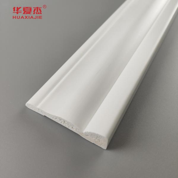 White PVC Skirting Decoration Pvc Moulding Moisture Proof Home Decoration