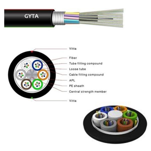GYTS GYTA G657 PE Jacket 24 36 38 48 core outdoor fiber optical cable