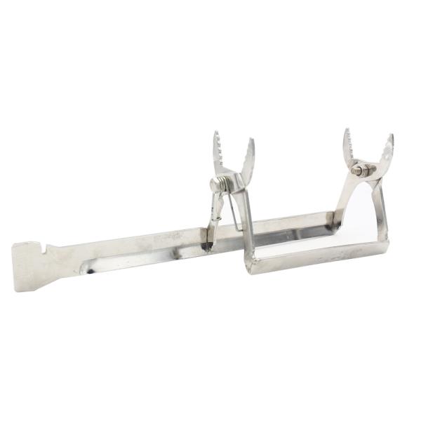 Herramientas de colmena de abejas agarre del marco con la herramienta de acero inoxidable soporte de captura agarre con raspador equipo de colmena de abejas