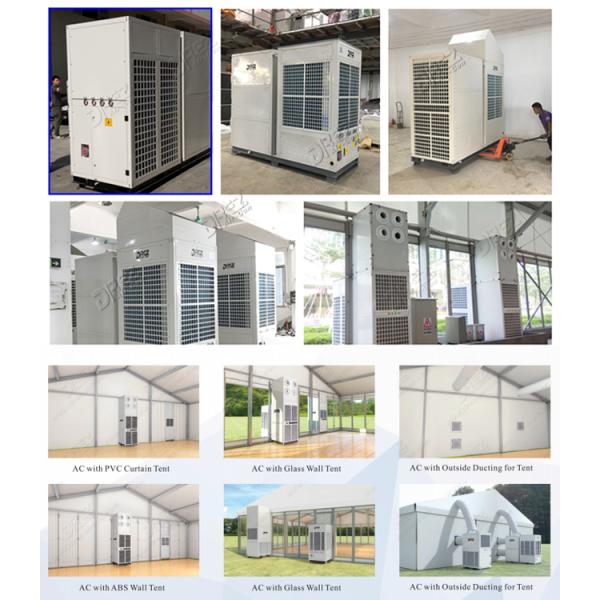 25KW Vertical Commercial Tent Air Conditioner , 30HP Remote Control Temporary AC Unit