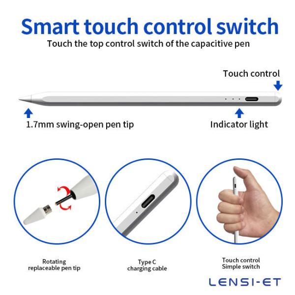 Универсальный емкостный стилус Bluetooth 3 Light Electronic Stylus для Android