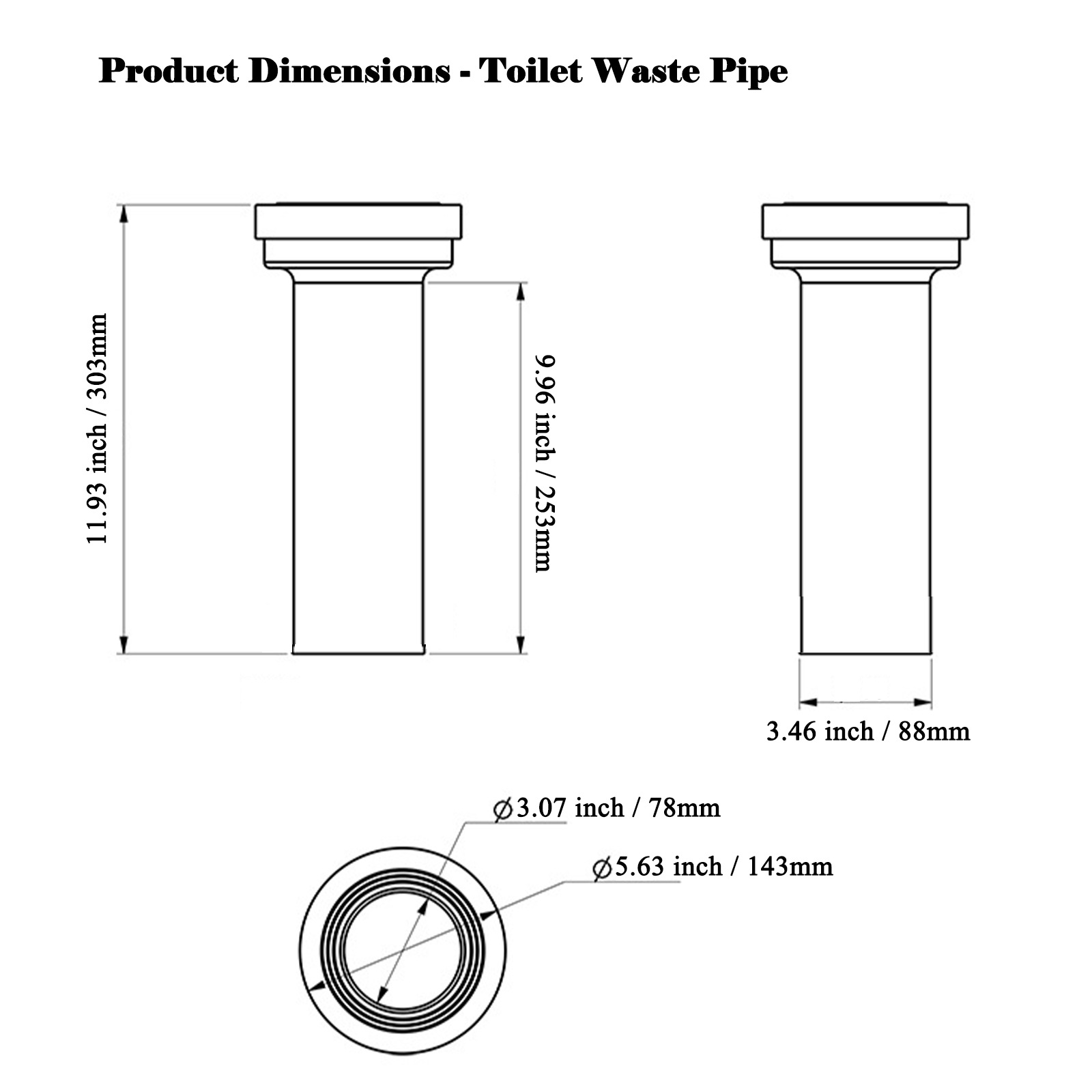 35cm Concealed Cistern Wall-Hung Toilet, Regular Flush, Straight Pipe Sewage Pipe, Concealed Squat Toilet, Fixed Screw Accessories