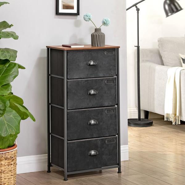 Metal Frame Chest of Drawer, Chest of Drawer for Sale, Dress with Fabric Drawer, Storage Organizer, ULVT04H