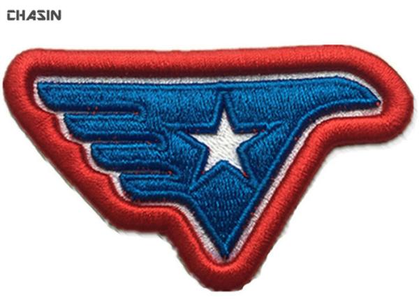 Garment Felt 3D Embroidered Letter Patch Commercial Brand Name
