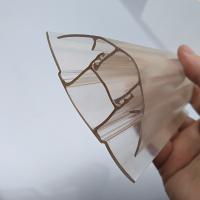Résistance aux chocs par extrusion Polycarbonate Snap Cap Clip Transparent