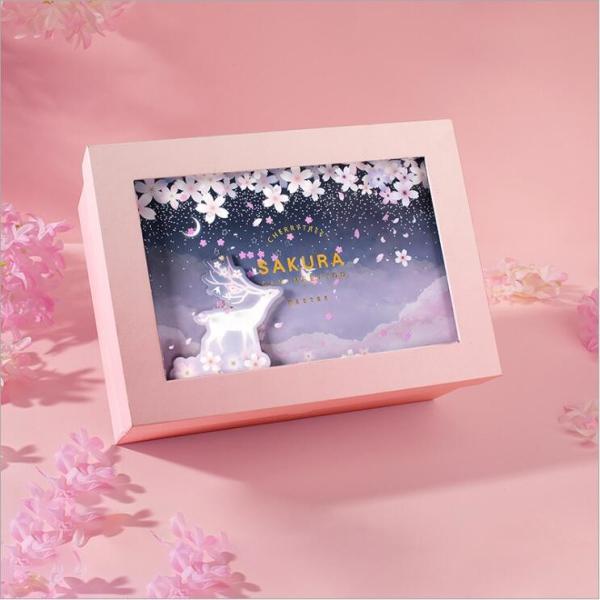 Pink Jewelry Embossed Recycled Paper Gift Boxes