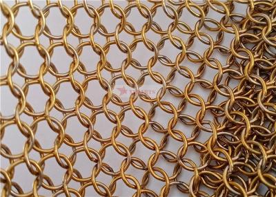 Stainless Steel Ring Mesh Closures For Shopping Center 0.8x7mm