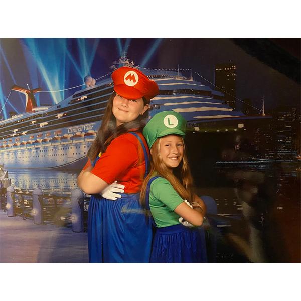 Vêtements de danseur de scène SuperMario Onesie pour Halloween Performance de cosplay pour enfants et adultes