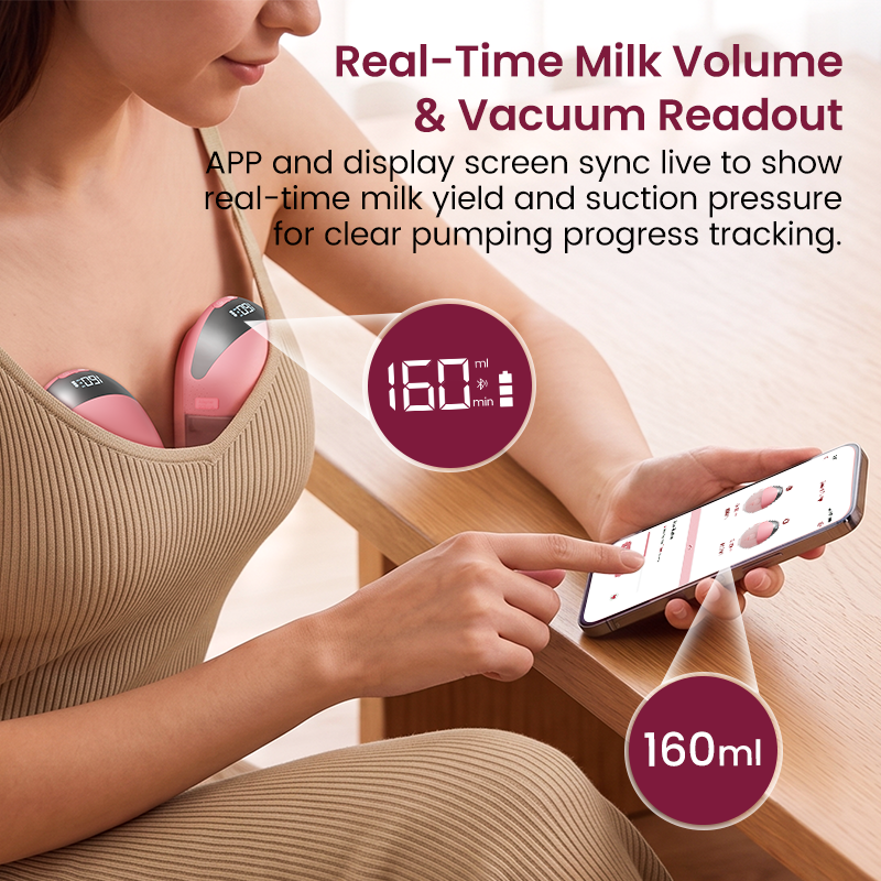 Customized Automatic Smart Electric Breast Pump For Breastfeeding Handsfree