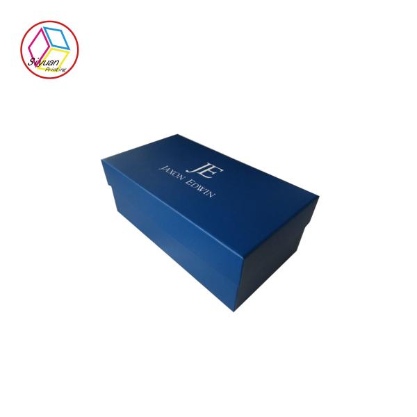 Luxury Jewellery Packaging Boxes Navy Color Customized Logo Printing