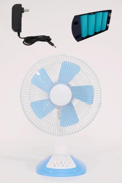 35cm Height 3 Speed Rechargeable Table Fan Button Control