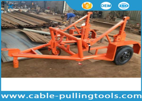 O cabo subterrâneo utiliza ferramentas o portador de 3-8 toneladas do carretel de cabo do reboque do cilindro de cabo para transportar carretéis de cabo