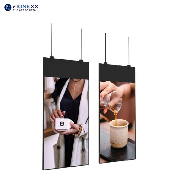 Display LCD colgante de doble cara Display digital vertical 700nits