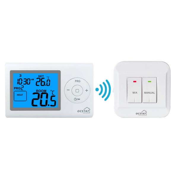 230V White Control Room Design Utilizing Customized Anti-flammable ABS PC RF Thermostat for Robust and Secure Control Facilities