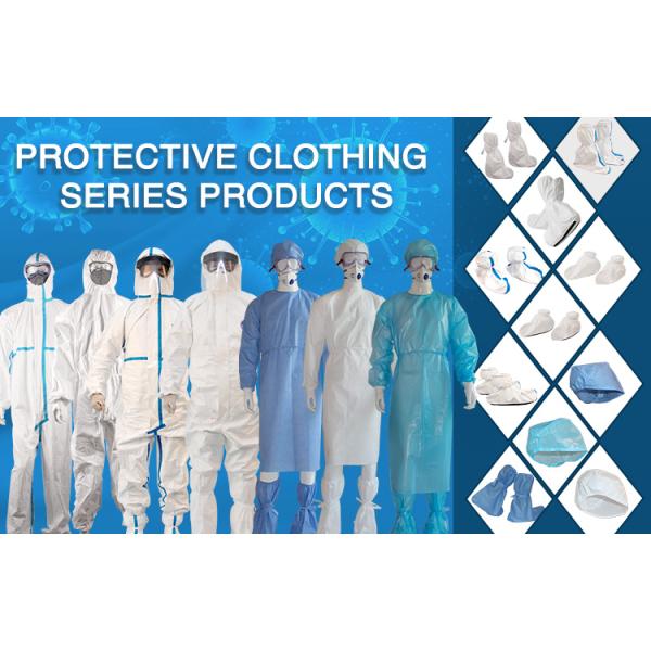 Industrial Protective Clothing EN14126 Hazmat Suit Disposable