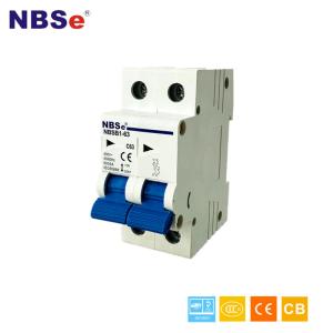 NBSB1 série 2P 6kA disjoncteur de 10 ampères, type C.A. de commutateur de MCB