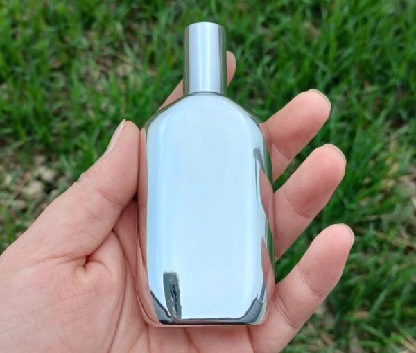 MSDS Crimp Cap Silver Perfume Square Bottle 50ml Gold Plated