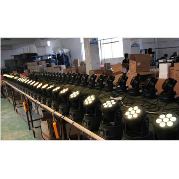 Black Color 7*10W Mini LED Moving Head Light 4 IN1 RGBW LED Beam  For DJ Stage Lighting