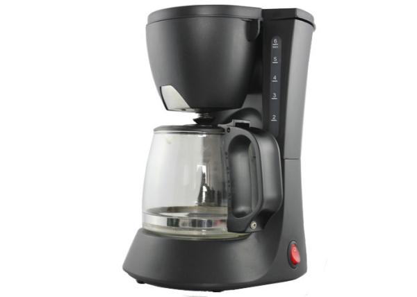 Black 600W 0.6L Electric Drip Coffee Maker Machine Removable Filter Easy To Control
