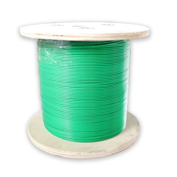 PVC Zinc Coated Galvanized Steel Wire Rope Strand with 1570-1960MPa Tensile Strength and Fiber or Steel Core in Customizable Colors