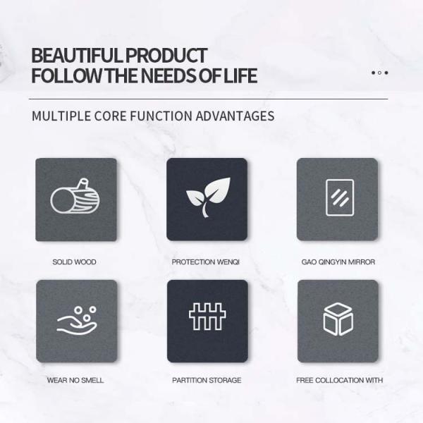 Luxury 800mm Modern Wall Hung Vanity With Sink And Vessel Basins