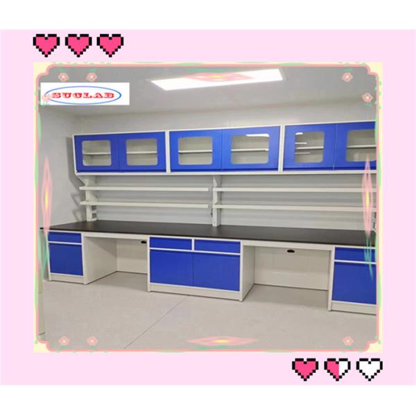 Лабораторная скамейка твердой химии с регулируемой стеклянной полкой Сервер типа 12 мм толщиной стеклянной полки